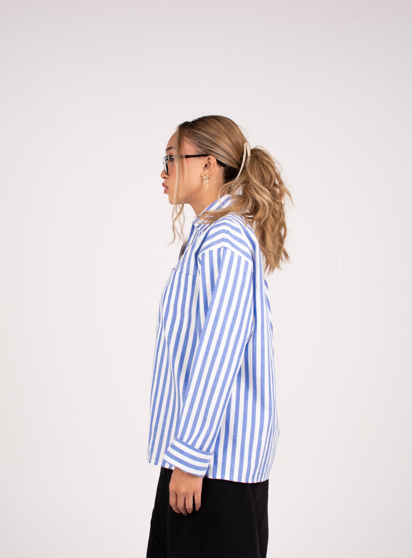 RESORT STRIPE SHIRT IN BLUE