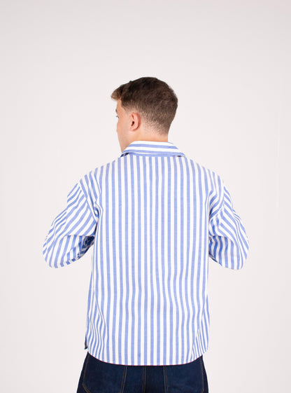 RESORT STRIPE SHIRT IN BLUE