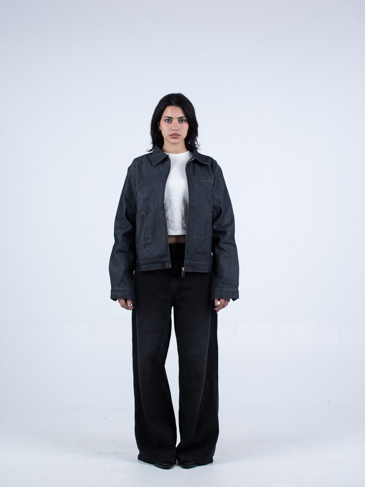 Raw Denim Work Jacket