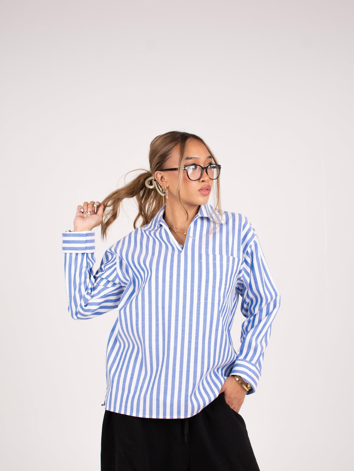 RESORT STRIPE SHIRT IN BLUE