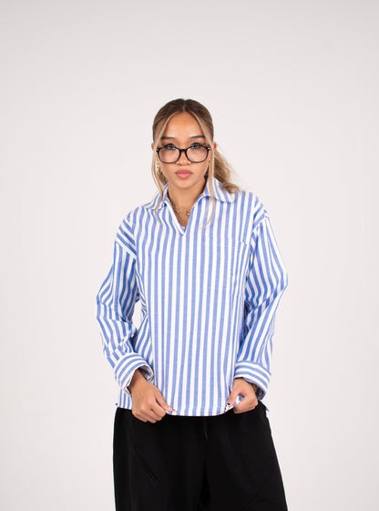 RESORT STRIPE SHIRT IN BLUE