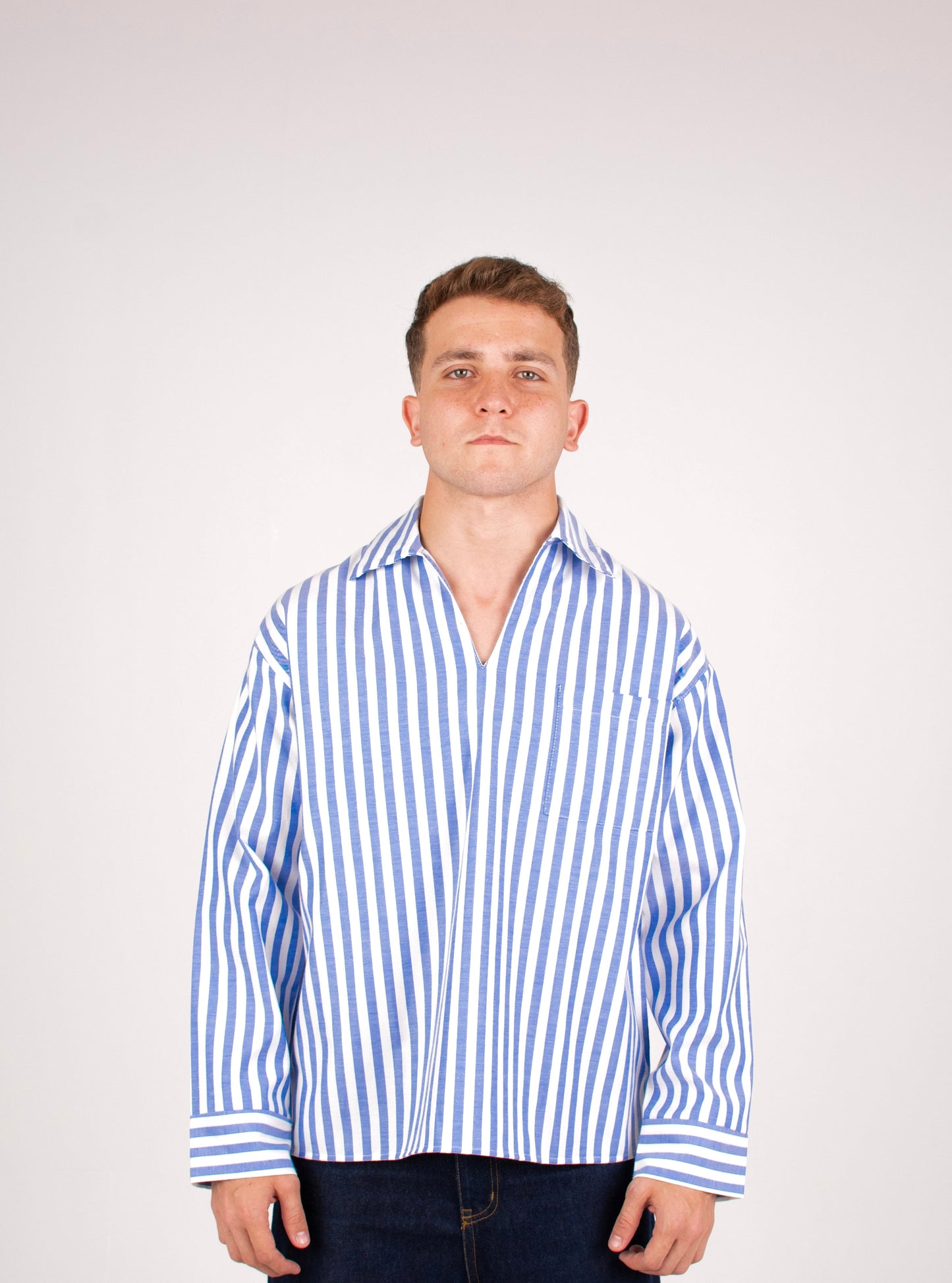 RESORT STRIPE SHIRT IN BLUE