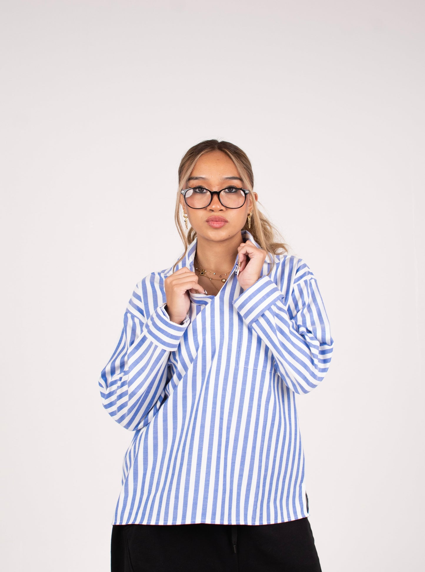 RESORT STRIPE SHIRT IN BLUE