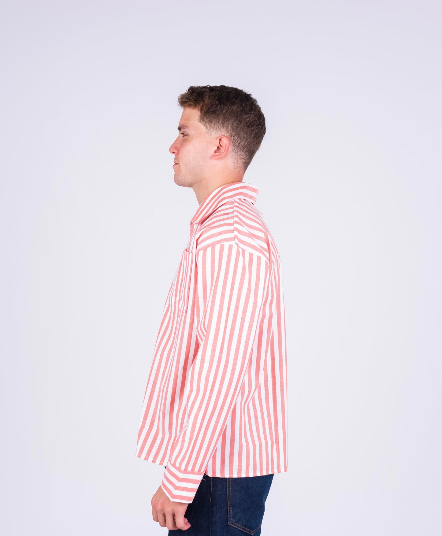 RESORT STRIPE SHIRT IN PINK