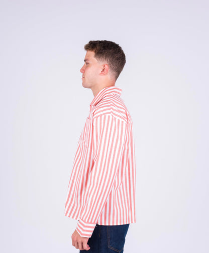 RESORT STRIPE SHIRT IN PINK