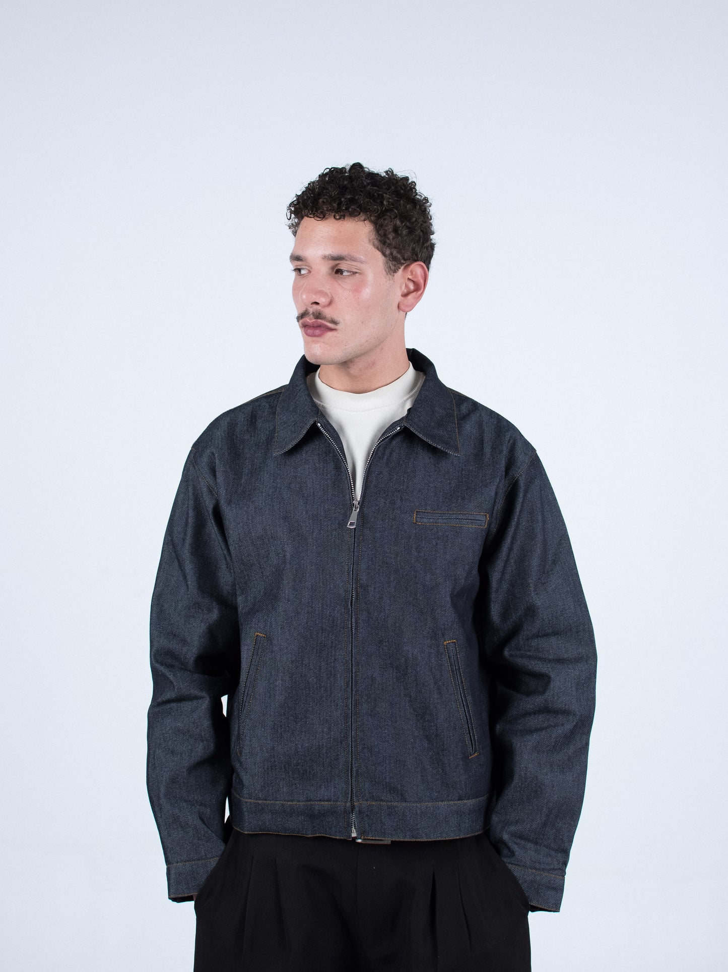 Raw Denim Work Jacket