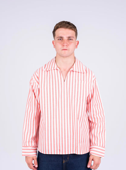 RESORT STRIPE SHIRT IN PINK