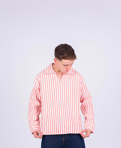 RESORT STRIPE SHIRT IN PINK